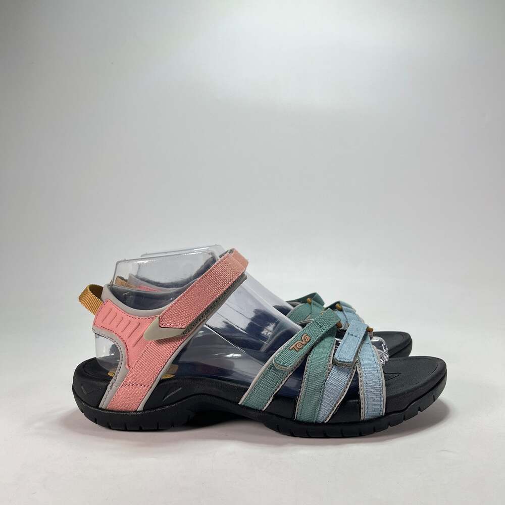 Teva Tirra Strappy Hiking Sandals Multi Pink Blue Green Women's Size 9.5